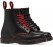 Dr.Martens 1460 Black Smooth Contrast Red Stitch