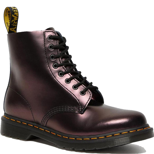 Dr.Martens 1460 Pascal Chroma Metallic Leather Boots Red