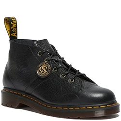 Dr. Martens Church Vintage Smooth Black Leather
