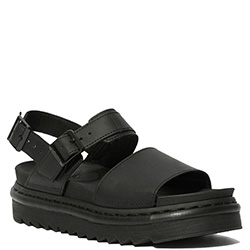 Dr. Martens Voss Black Leather Strap Sandals