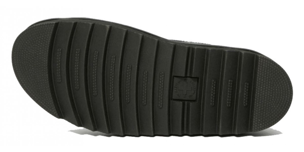 Dr. Martens Voss Black Leather Strap Sandals