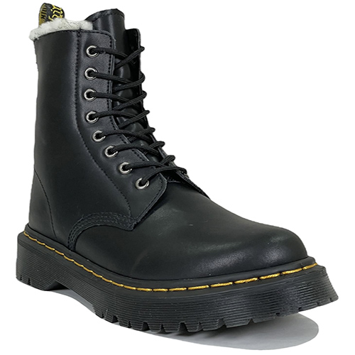 Dr Martens 1460 Jadon Black с белым Мехом